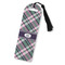 Plaid with Pop Plastic Bookmarks - Front