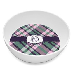 Plaid with Pop Melamine Bowl - 8 oz (Personalized)