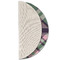 Plaid with Pop Round Linen Placemats - HALF FOLDED (single sided)