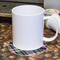 Plaid with Pop Round Paper Coaster - With Mug