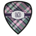 Plaid with Pop Iron on Shield Patch A w/ Monogram