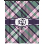 Plaid with Pop Extra Long Shower Curtain - 70"x84" (Personalized)