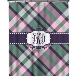 Plaid with Pop Extra Long Shower Curtain - 70"x84" (Personalized)