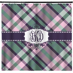 Plaid with Pop Shower Curtain - 71" x 74" (Personalized)