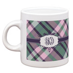 Plaid with Pop Espresso Cup (Personalized)