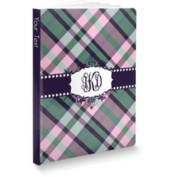 Plaid with Pop Softbound Notebook - 5.75" x 8" (Personalized)