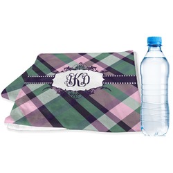 Plaid with Pop Sports & Fitness Towel (Personalized)