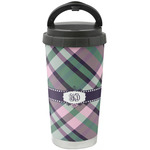 Plaid with Pop Stainless Steel Coffee Tumbler (Personalized)