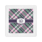 Plaid with Pop Cocktail Napkins (Personalized)