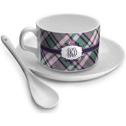 Plaid with Pop Tea Cup - Single (Personalized)
