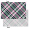 Plaid with Pop Tissue Paper - Heavyweight - Small - Front & Back