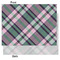 Plaid with Pop Tissue Paper - Lightweight - Medium - Front & Back