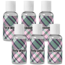 Plaid with Pop Travel Bottles (Personalized)