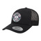 Plaid with Pop Trucker Hat - Black (Personalized)