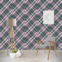 Plaid with Pop Wallpaper & Surface Covering (Peel & Stick - Repositionable)