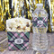 Plaid with Pop Water Bottle Label - w/ Favor Box