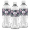 Plaid with Pop Water Bottle Labels - Front View