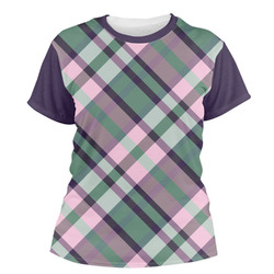 Plaid with Pop Women's Crew T-Shirt - Small