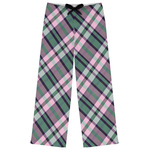 Plaid with Pop Womens Pajama Pants - L