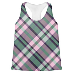 Plaid with Pop Womens Racerback Tank Top - X Large