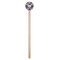 Plaid with Pop Wooden 7.5" Stir Stick - Round - Single Stick