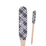 Plaid with Pop Paddle Wooden Food Picks - Single Sided (Personalized)