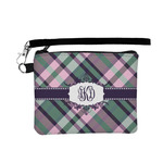 Plaid with Pop Wristlet ID Case w/ Monogram