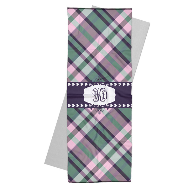 Custom Plaid with Pop Yoga Mat Towel (Personalized)