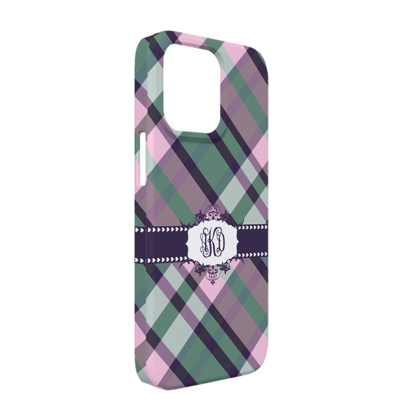 Custom Plaid with Pop iPhone Case - Plastic - iPhone 13 (Personalized)