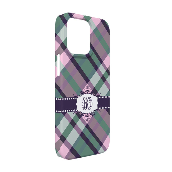 Custom Plaid with Pop iPhone Case - Plastic - iPhone 13 Pro (Personalized)