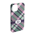 Plaid with Pop iPhone Case - Plastic - iPhone 15 Pro (Personalized)