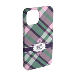 Plaid with Pop iPhone Case - Plastic - iPhone 15 Pro (Personalized)