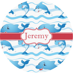 Dolphins Multipurpose Round Labels - 1" (Personalized)