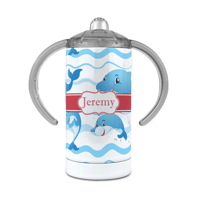 Fishing Themed Personalized Sippy Cup - 12 oz Kids Tumbler with