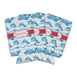 Dolphins Can Cooler (16 oz) - Set of 4 (Personalized)