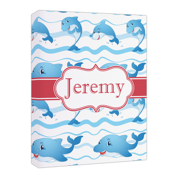 Custom Dolphins Canvas Print - 16x20 (Personalized)