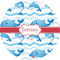 Dolphins 3" Multipurpose Round Labels - Single Sticker