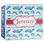 Dolphins 3-Ring Binder - 3 inch (Personalized)