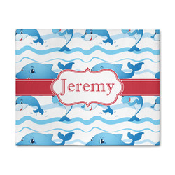 Dolphins 8' x 10' Indoor Area Rug (Personalized)