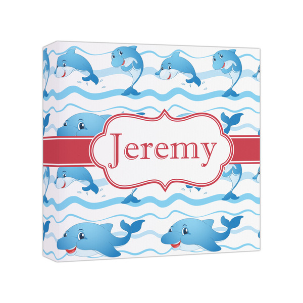 Custom Dolphins Canvas Print - 8x8 (Personalized)