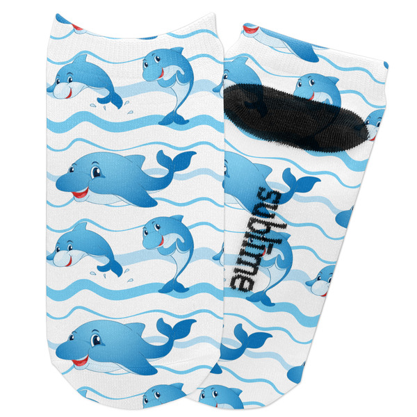 Custom Dolphins Adult Ankle Socks