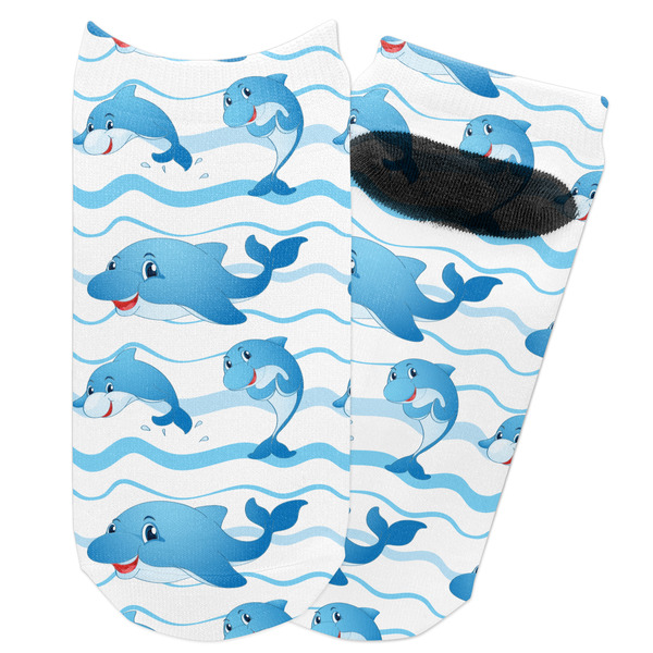 Custom Dolphins Adult Ankle Socks