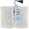 Dolphins Bookmark with tassel - In book