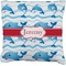 Dolphins Burlap Pillow 24"