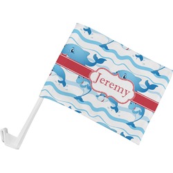 Dolphins Car Flag - Small w/ Name or Text