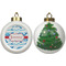 Dolphins Ceramic Christmas Ornament - X-Mas Tree (APPROVAL)