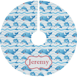 Dolphins Tree Skirt (Personalized)