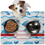 Dolphins Dog Food Mat - Medium w/ Name or Text