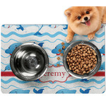 Dolphins Dog Food Mat - Small w/ Name or Text