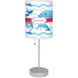 Dolphins 7" Drum Lamp with Shade (Personalized)